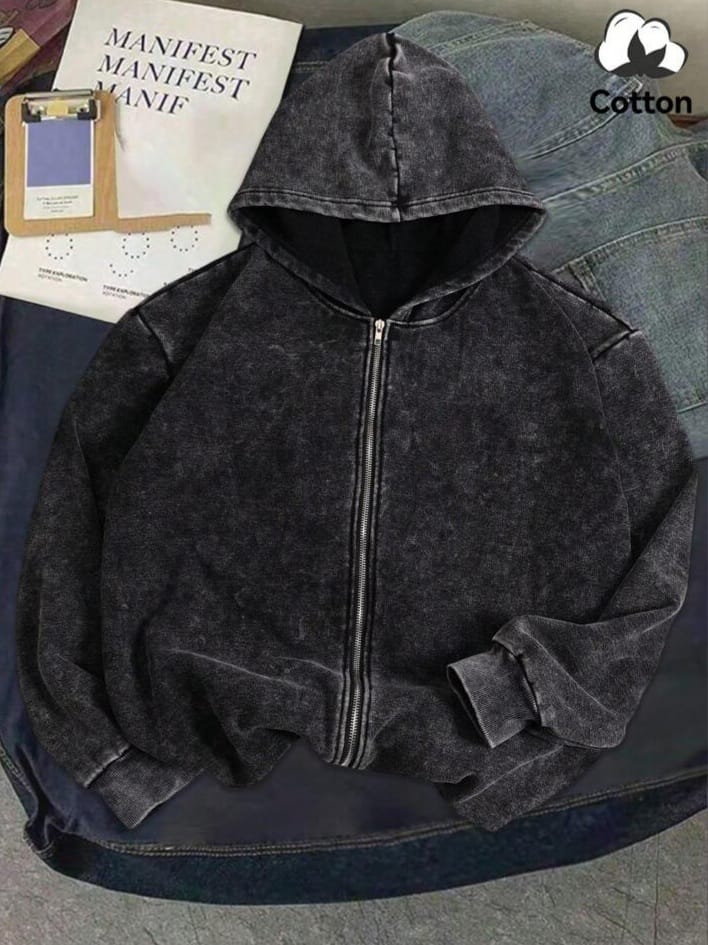 URBAN-UNCLE Autumn And Winter "It Is What It Is" Stylish Back Pattern Me's Hoodie